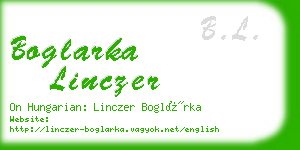 boglarka linczer business card